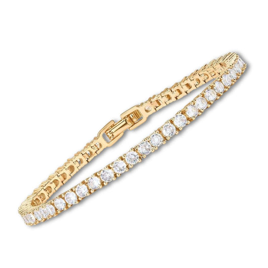 Moissanite Tennis Bracelet (Gold)