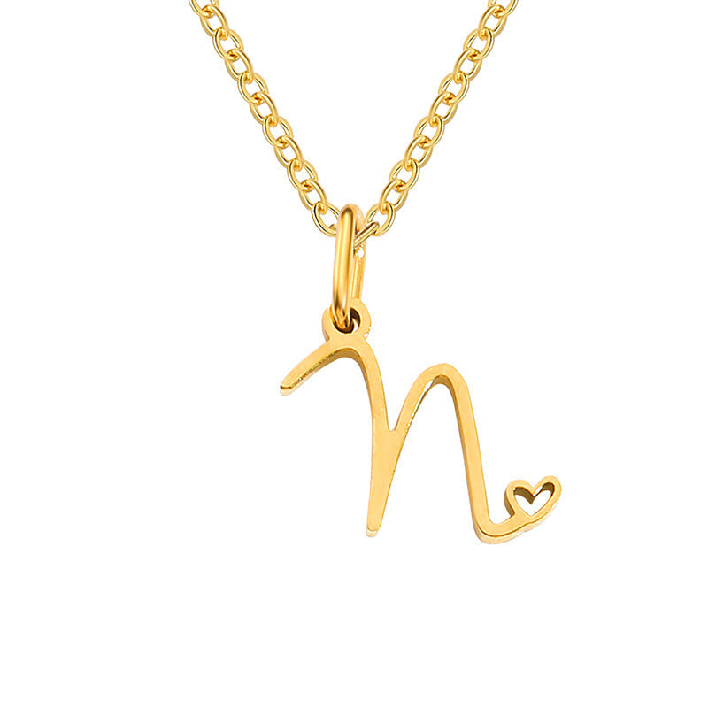 Initial Heart Necklace