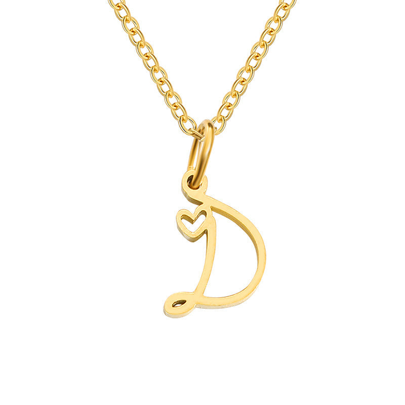 Initial Heart Necklace