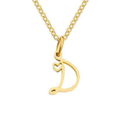 Initial Heart Necklace
