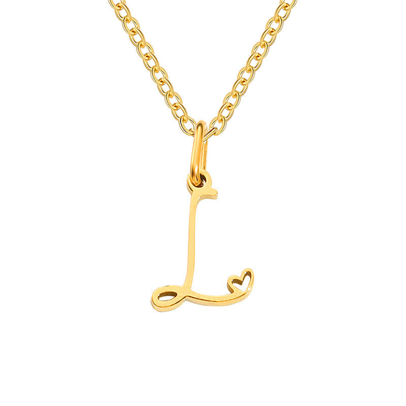Initial Heart Necklace