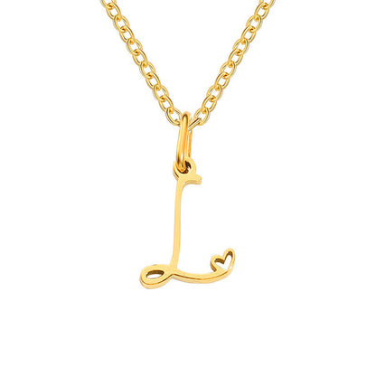 Initial Heart Necklace