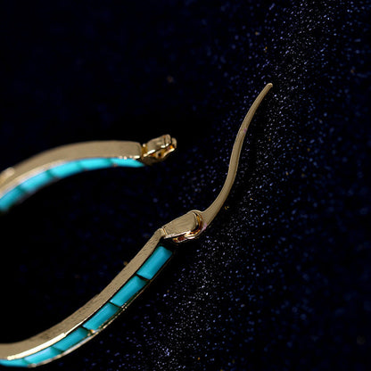 Caspian Edge Hoop Earrings