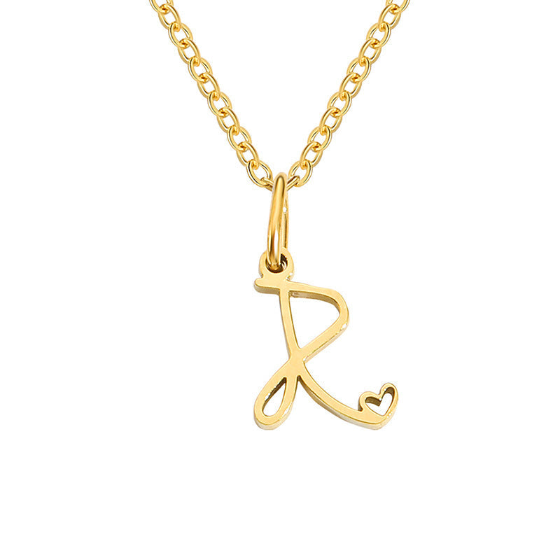 Initial Heart Necklace