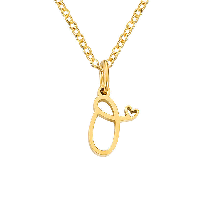Initial Heart Necklace