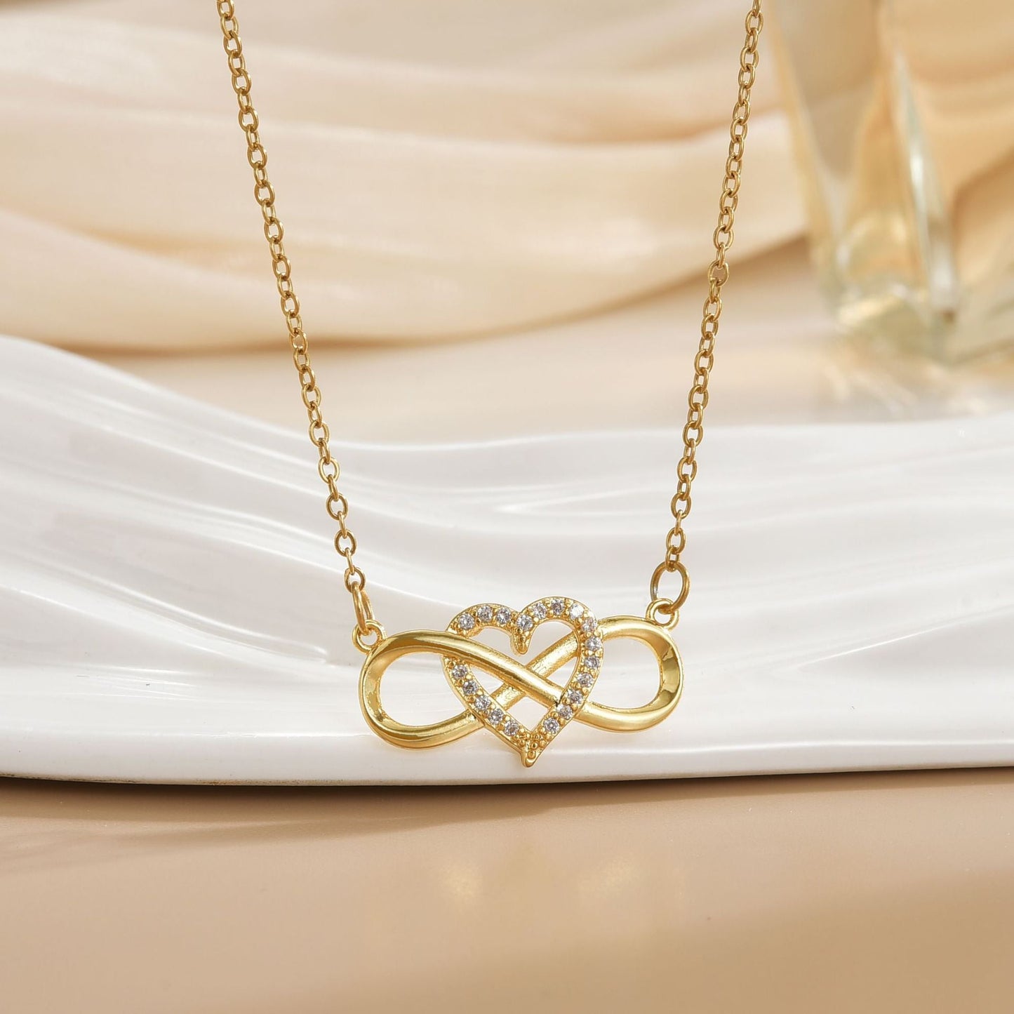 Love Knot Infinity Necklace