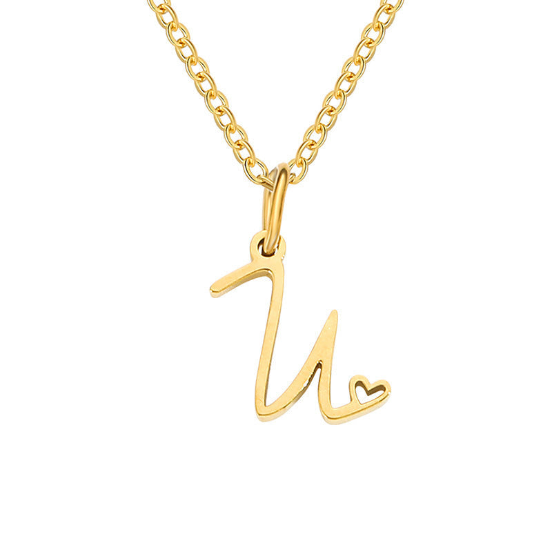 Initial Heart Necklace