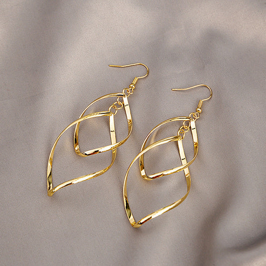 Minimalist Layered Drop Earrings