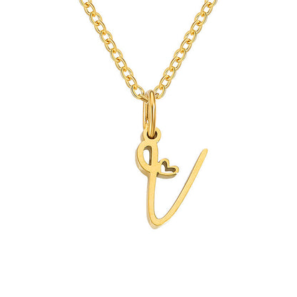 Initial Heart Necklace