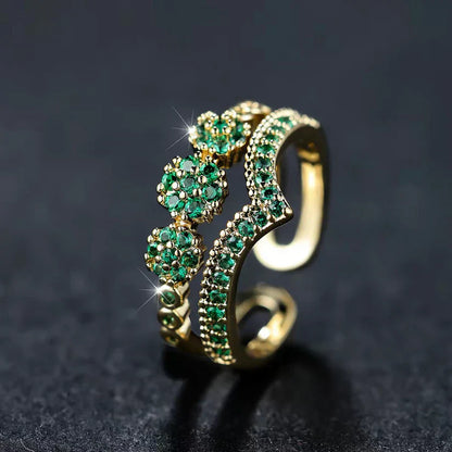 Marisa Sparkling Emerald Ring