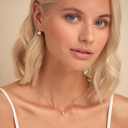 Love Letter Initial Necklace (Gold)