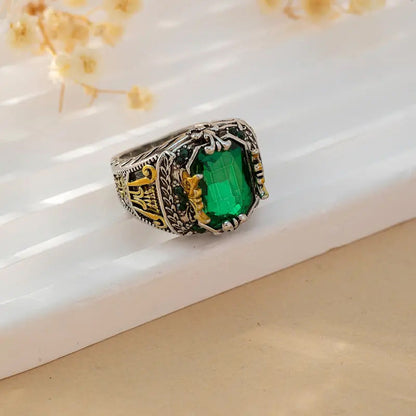 Klara Emerin Ring (Mixed Gold)