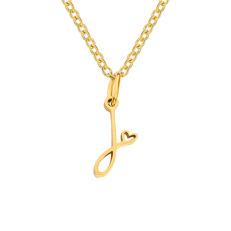 Initial Heart Necklace