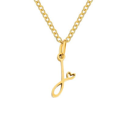 Initial Heart Necklace