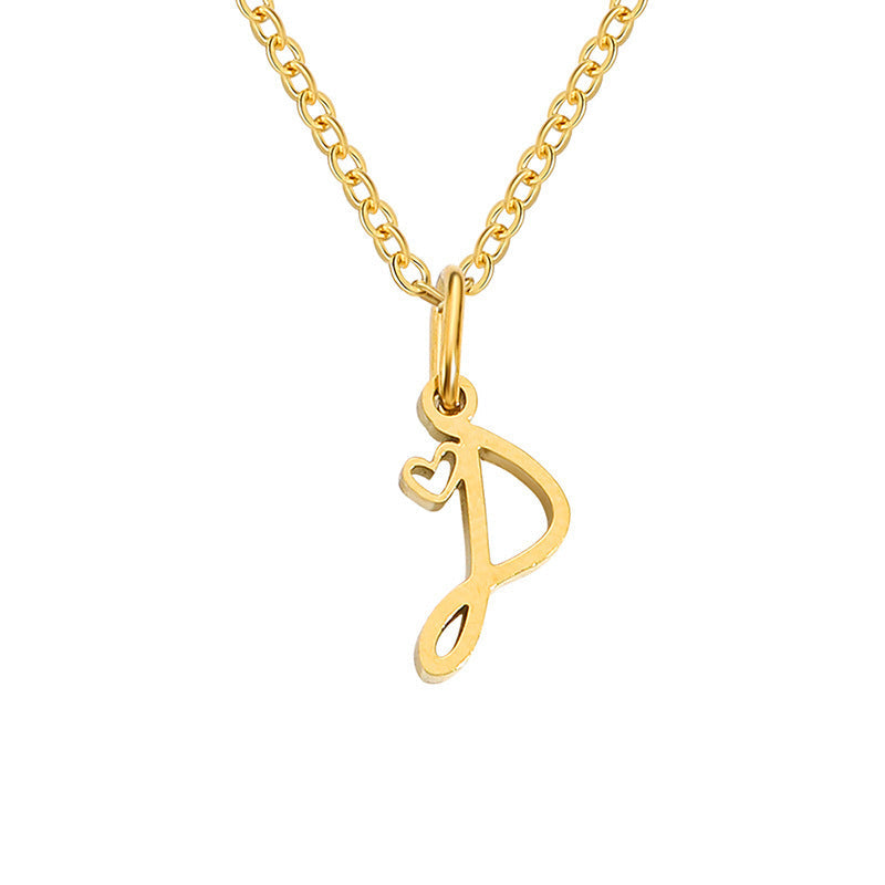 Initial Heart Necklace