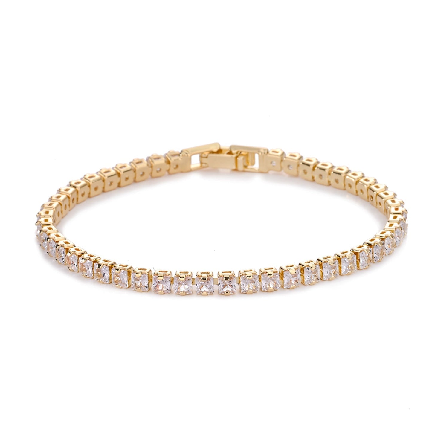 Square Tennis Bracelet