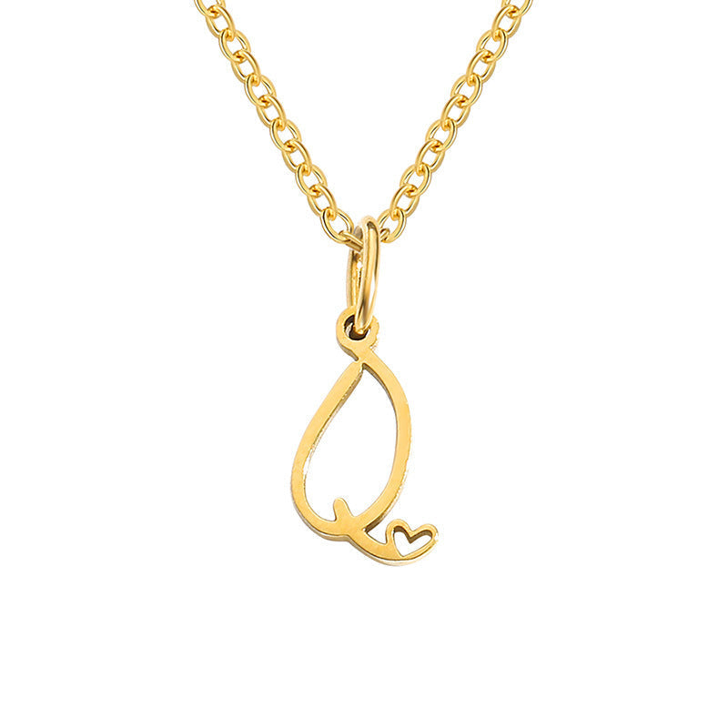 Initial Heart Necklace