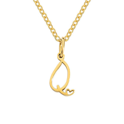 Initial Heart Necklace