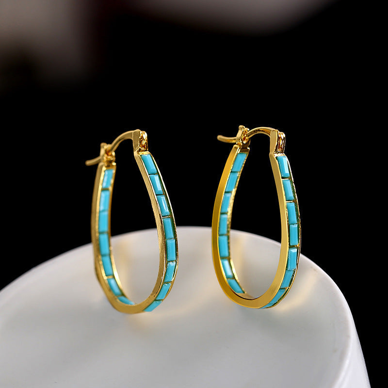 Caspian Edge Hoop Earrings