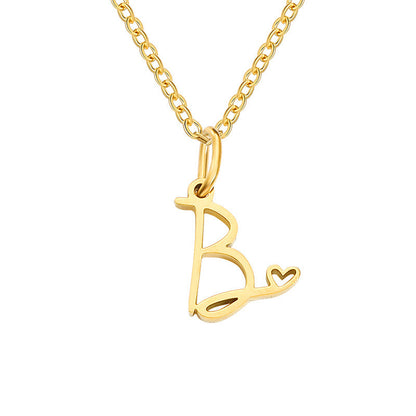 Initial Heart Necklace