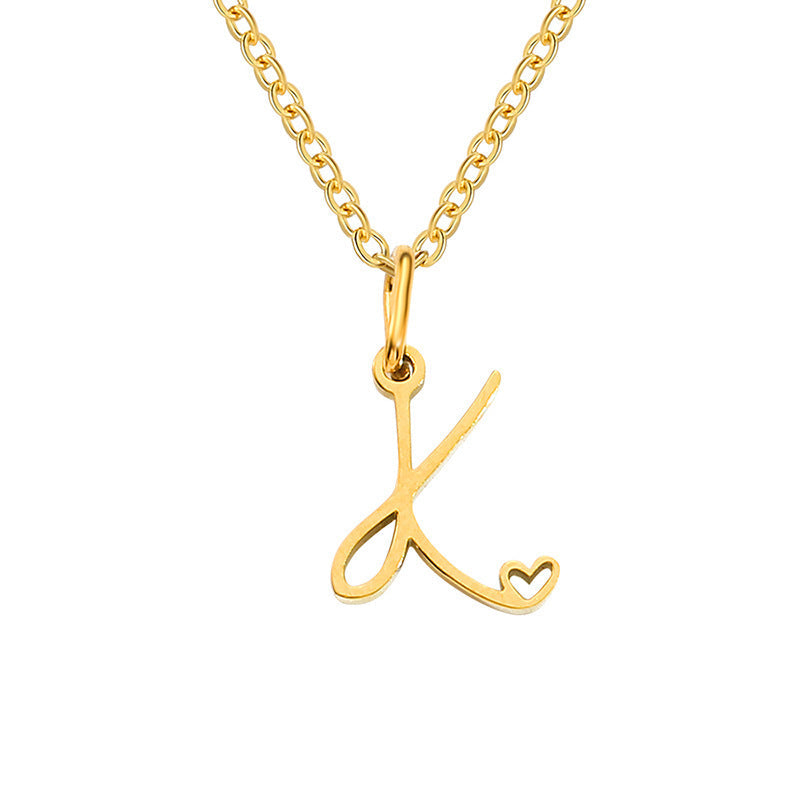 Initial Heart Necklace