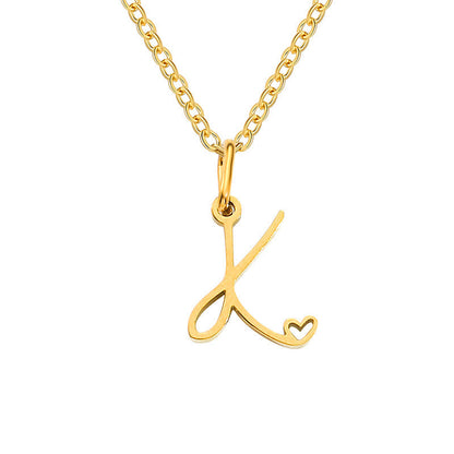 Initial Heart Necklace