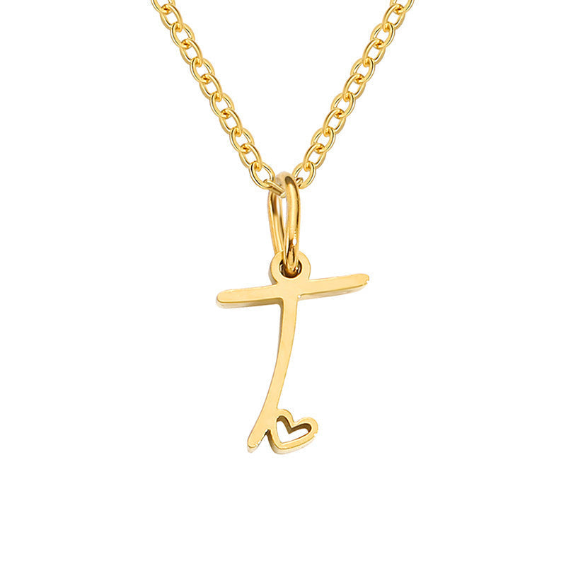 Initial Heart Necklace