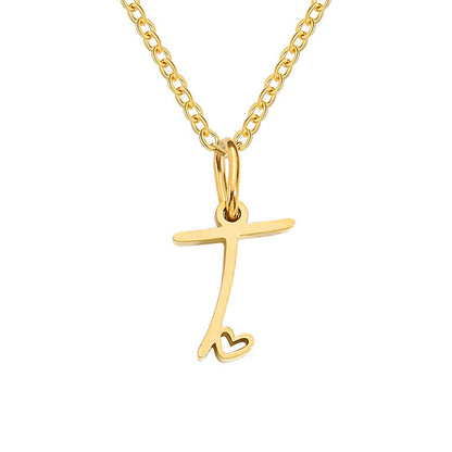 Initial Heart Necklace