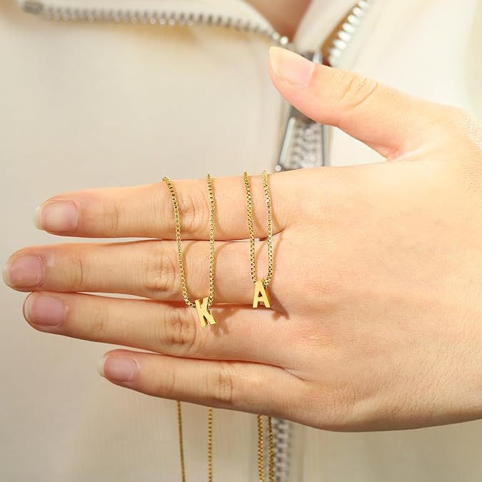 Love Letter Initial Necklace (Gold)