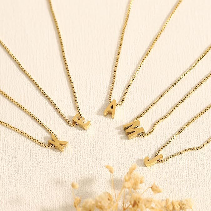 Love Letter Initial Necklace (Gold)