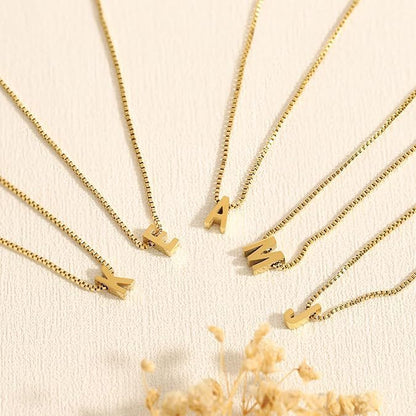 Love Letter Initial Necklace (Gold)