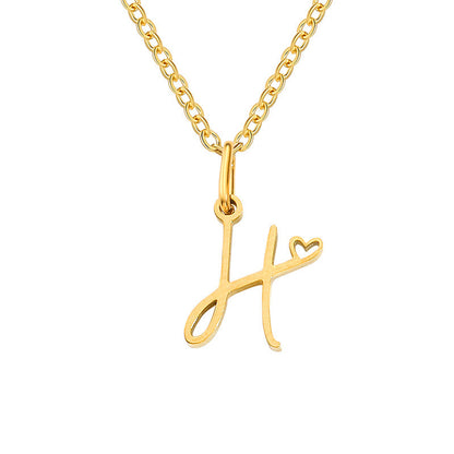 Initial Heart Necklace