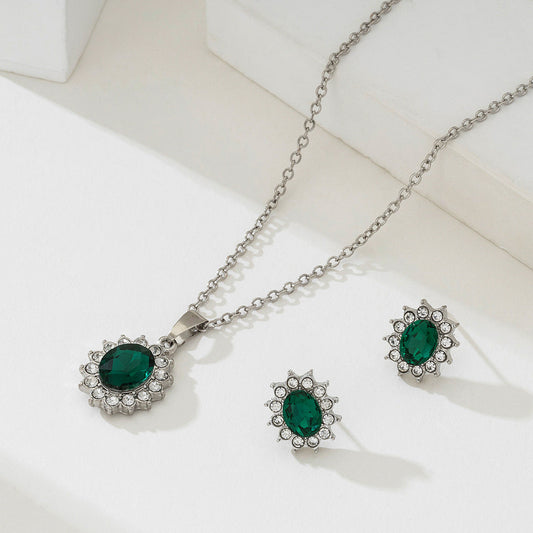 Katya Emerald Jewelry Set