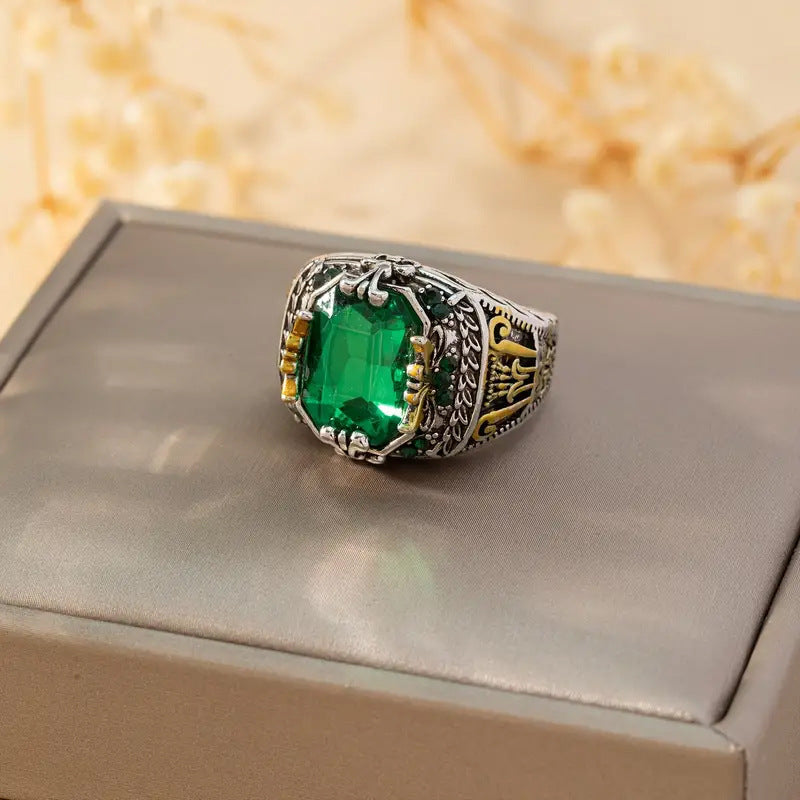 Klara Emerin Ring (Mixed Gold)