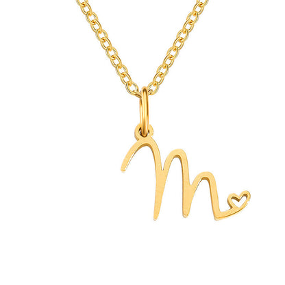 Initial Heart Necklace