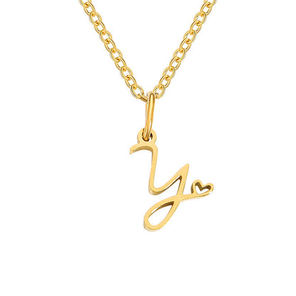 Initial Heart Necklace