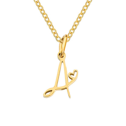 Initial Heart Necklace