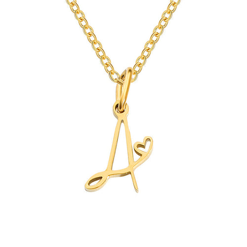 Initial Heart Necklace