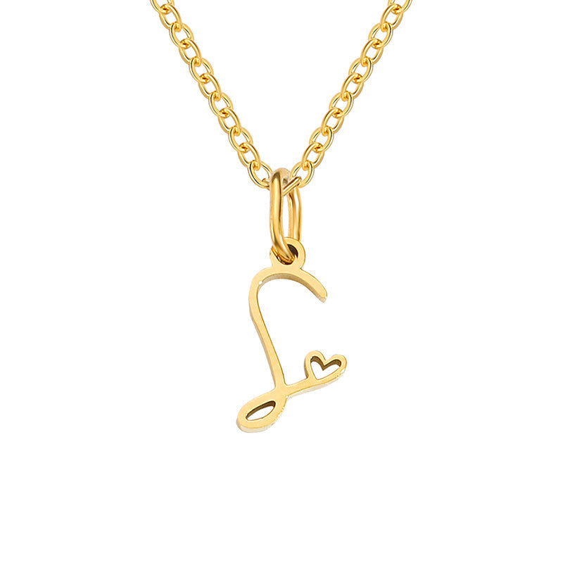 Initial Heart Necklace