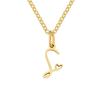 Initial Heart Necklace