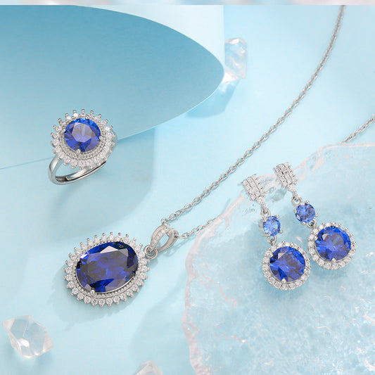 Aurielle Solwyn Blue Jewelry Set