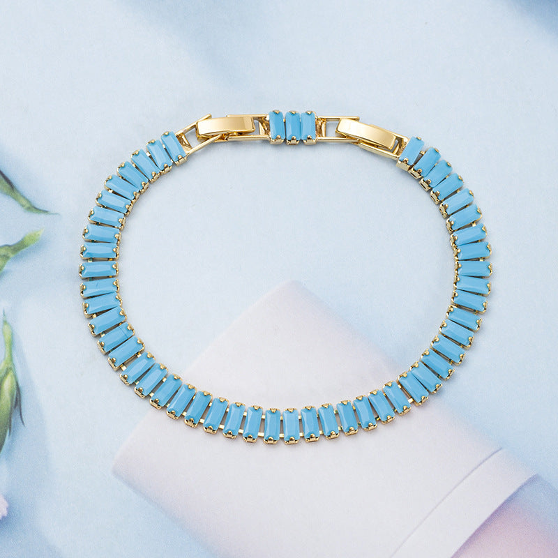 Turquoise Vertea Tennis Bracelet