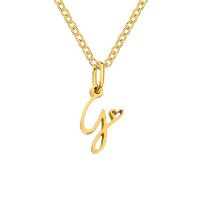 Initial Heart Necklace