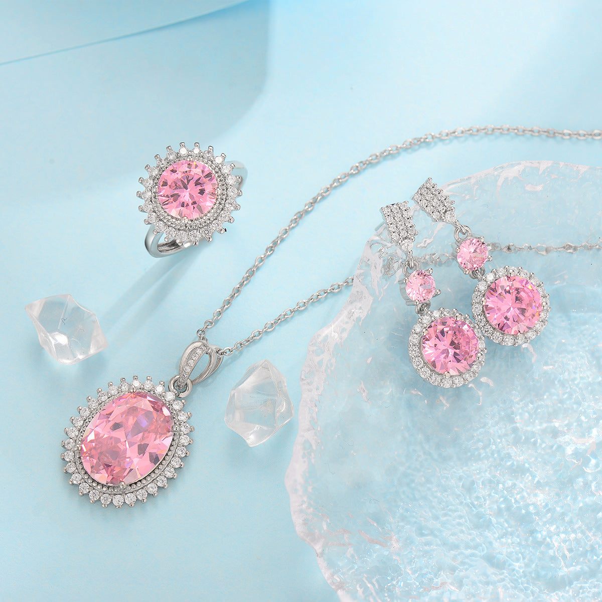 Aurielle Solwyn Blue Jewelry Set
