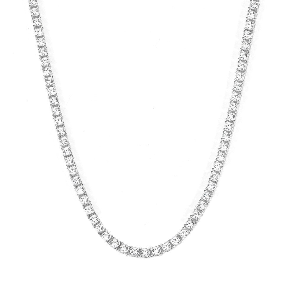 Tennis Necklace (White Gold)