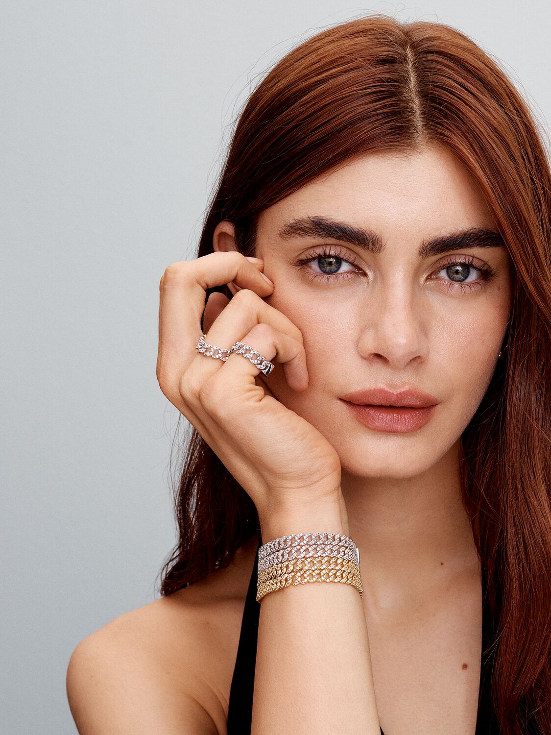 Pulsera Pavé Cuban | Oro