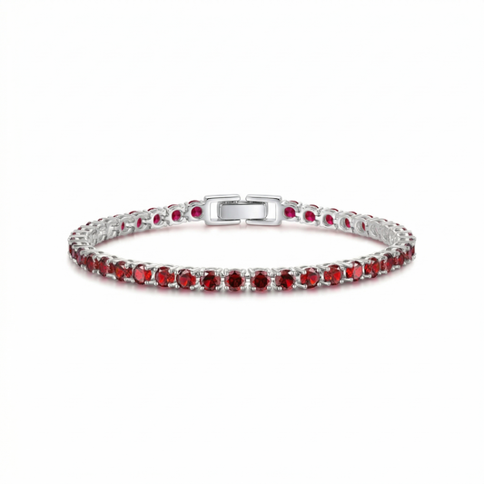 Ruby Tennis Bracelet