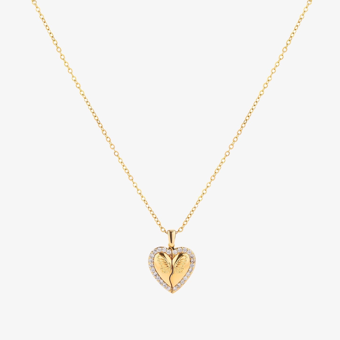 Butterfly Heart Necklace