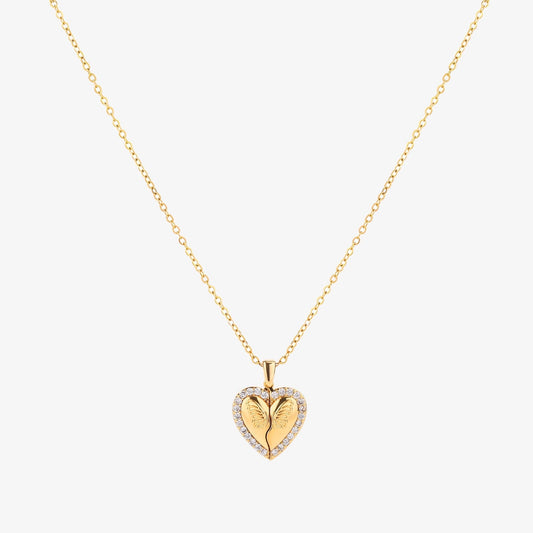 Butterfly Heart Necklace