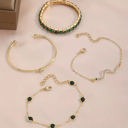 Johanna Emerald Bracelet Set